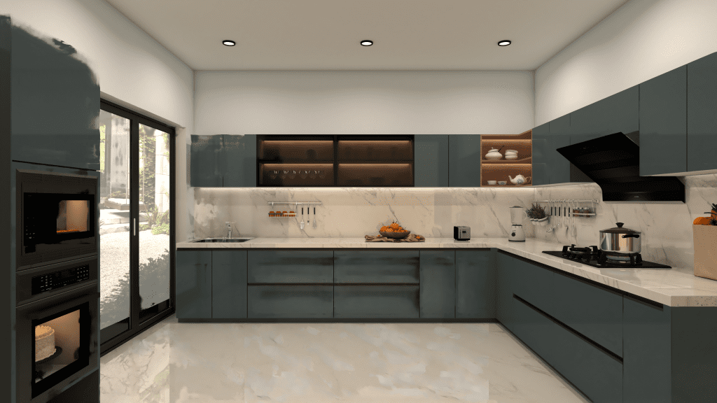 Transformed kitchen slider showcasing a modern and elegant kitchen design.