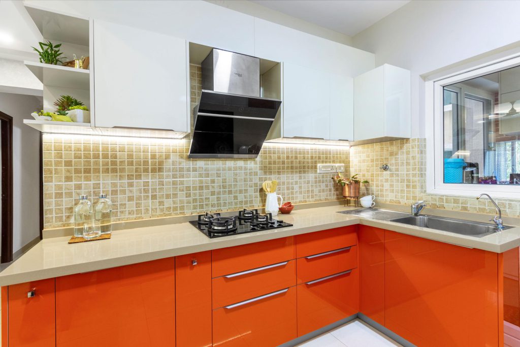 8 × 8 kitchen interior design in Pune