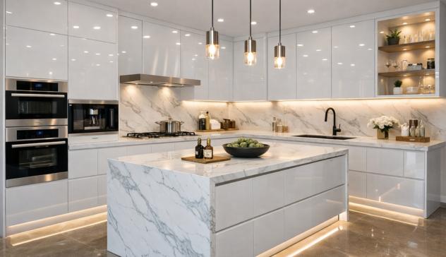 Acrylic kitchen loft added during kitchen renovation