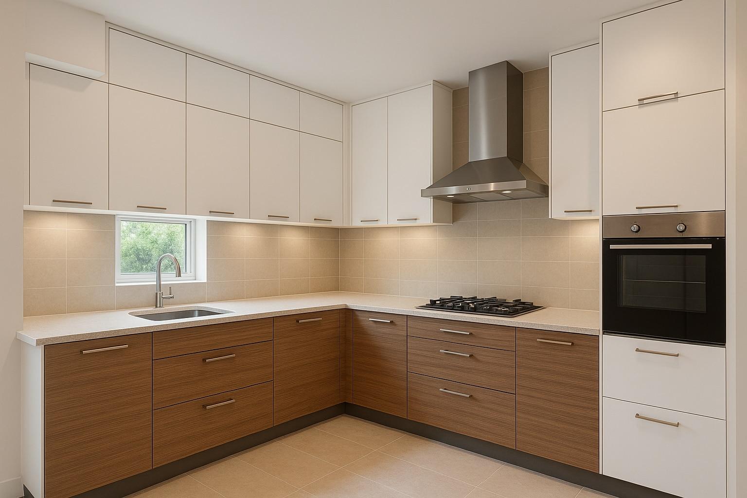 Custom modular kitchen cabinets and drawers