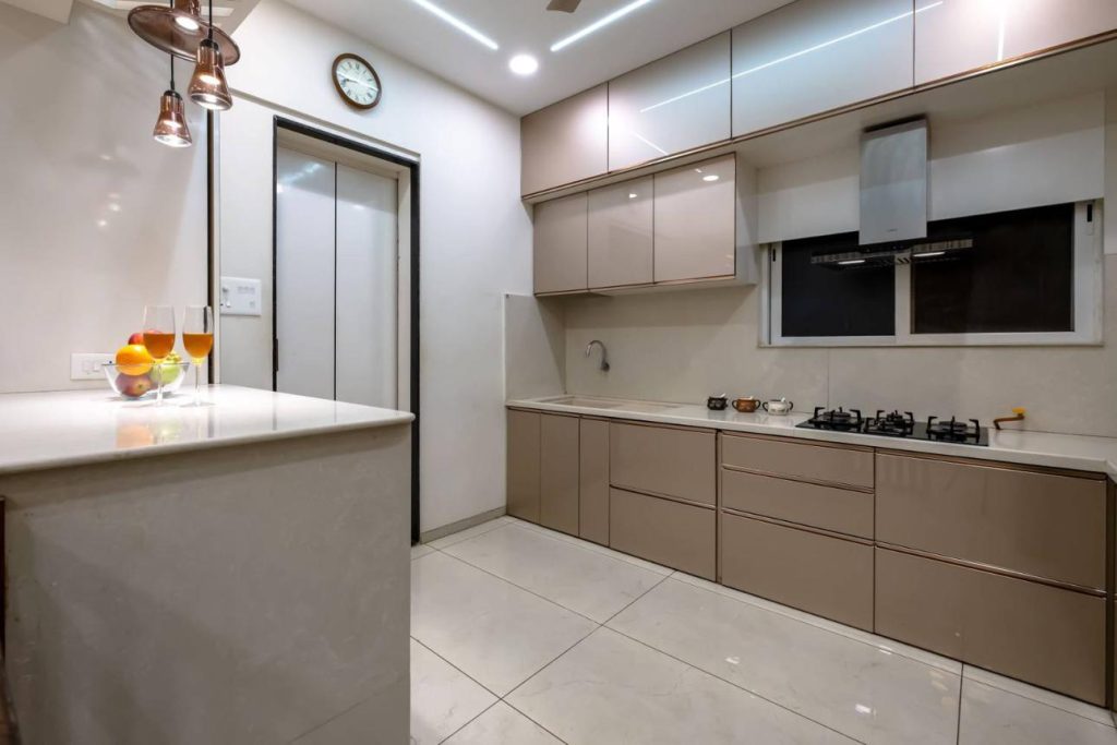 Custom kitchen cabinets designed for a modern Pune home