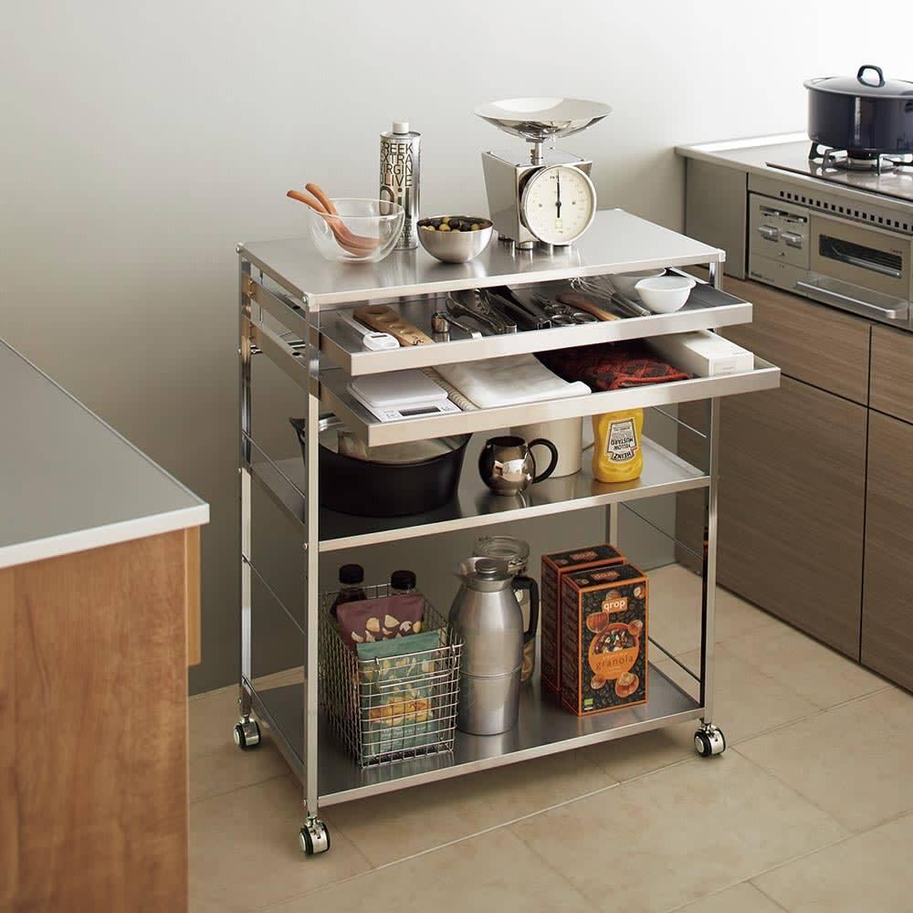 Customized kitchen trolley storage upgrade