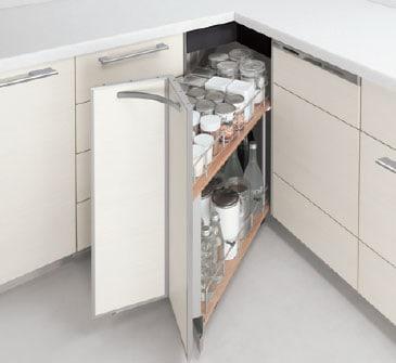 Kitchen trolley and pull-out storage system