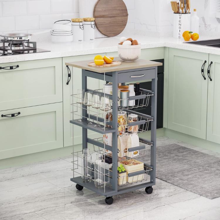 Modular kitchen trolley and pull-out storage