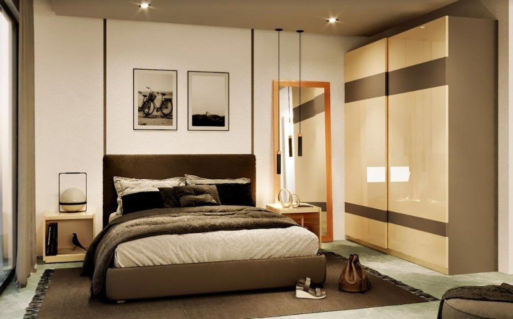 Modern bedroom furniture design in Pune
