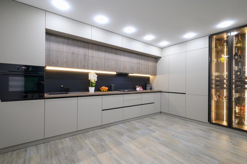 Modern kitchen furniture with contemporary cabinets