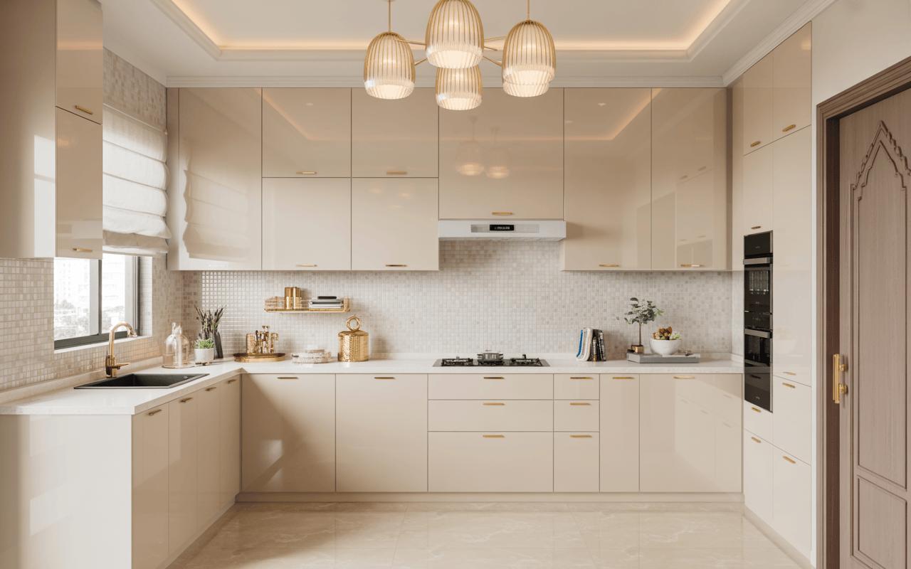 Modern modular kitchen designed for a home in Katraj, Pune