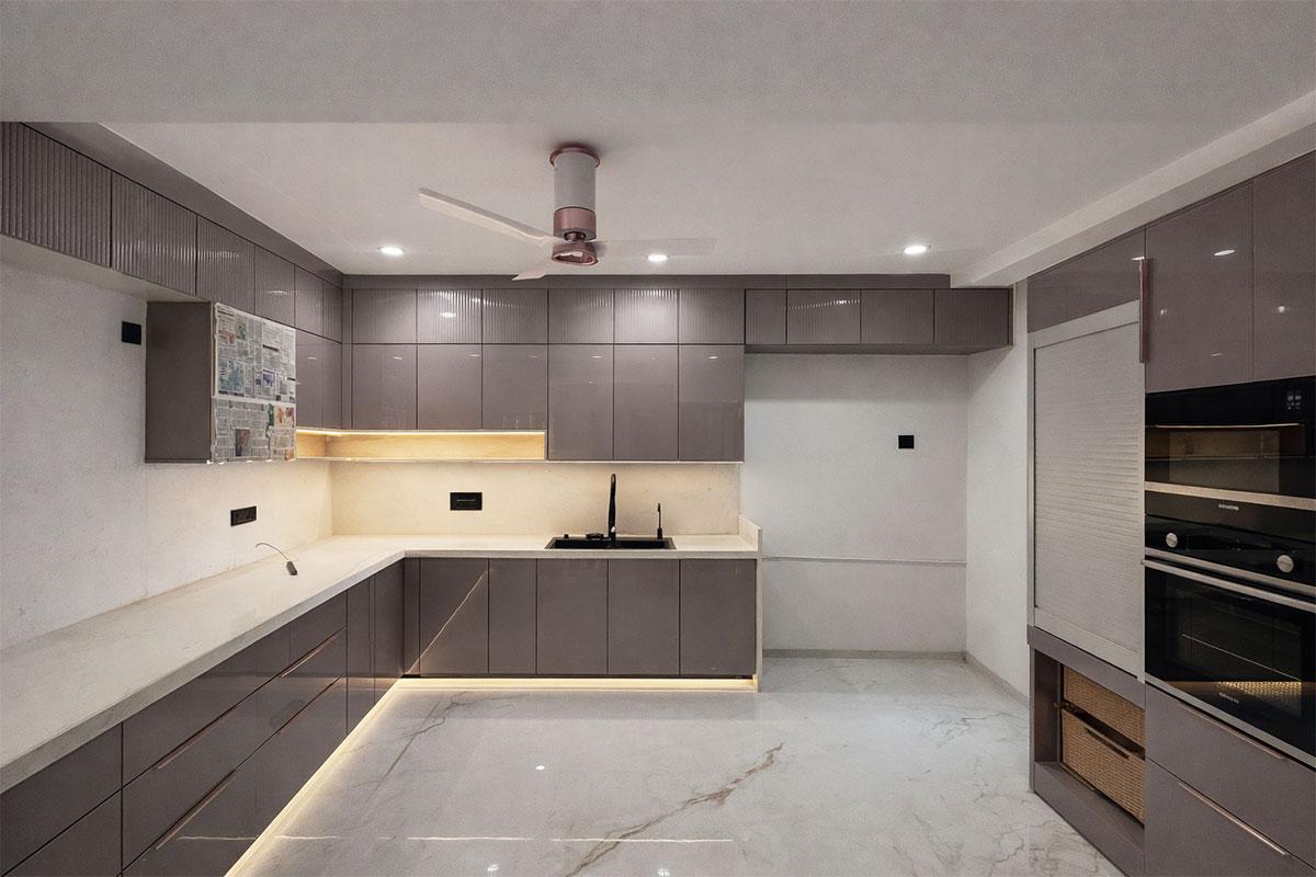 Modular kitchen drawers and pull-out storage