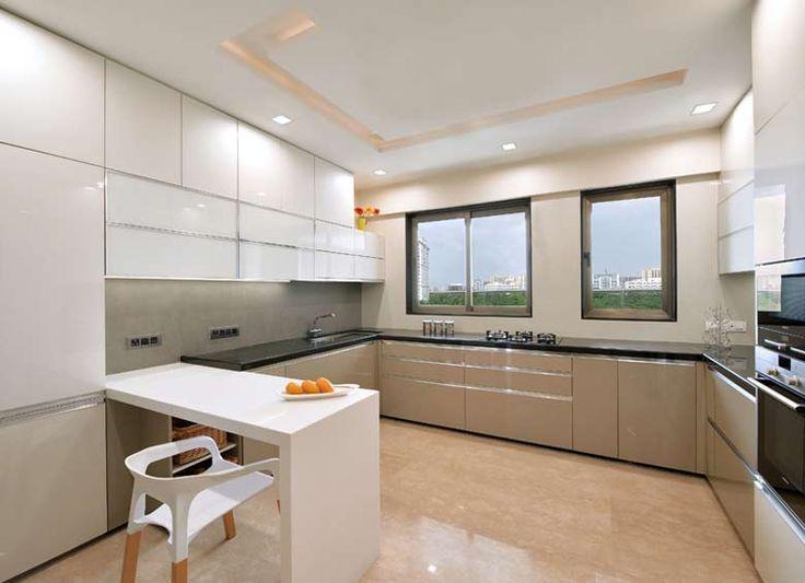 Modern modular kitchen design for a home in South Pune